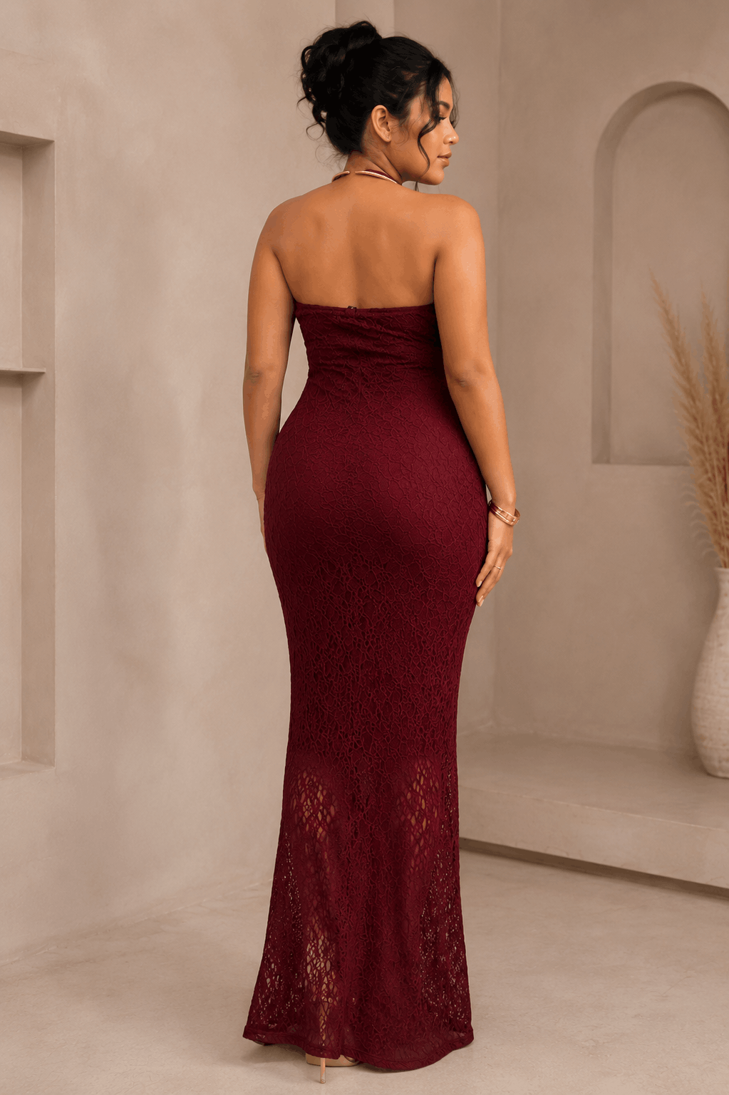 Glamour Maxi Dress Back View
